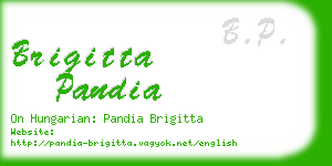 brigitta pandia business card